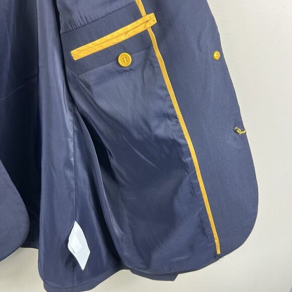 J Crew Navy Blue Tollegno 1900 Sommerset Italian Stretch Wool Blazer Jacket 14 - Picture 13 of 13